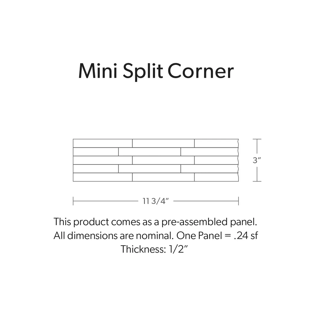 MOONLIT, MINI SPLIT CORNER