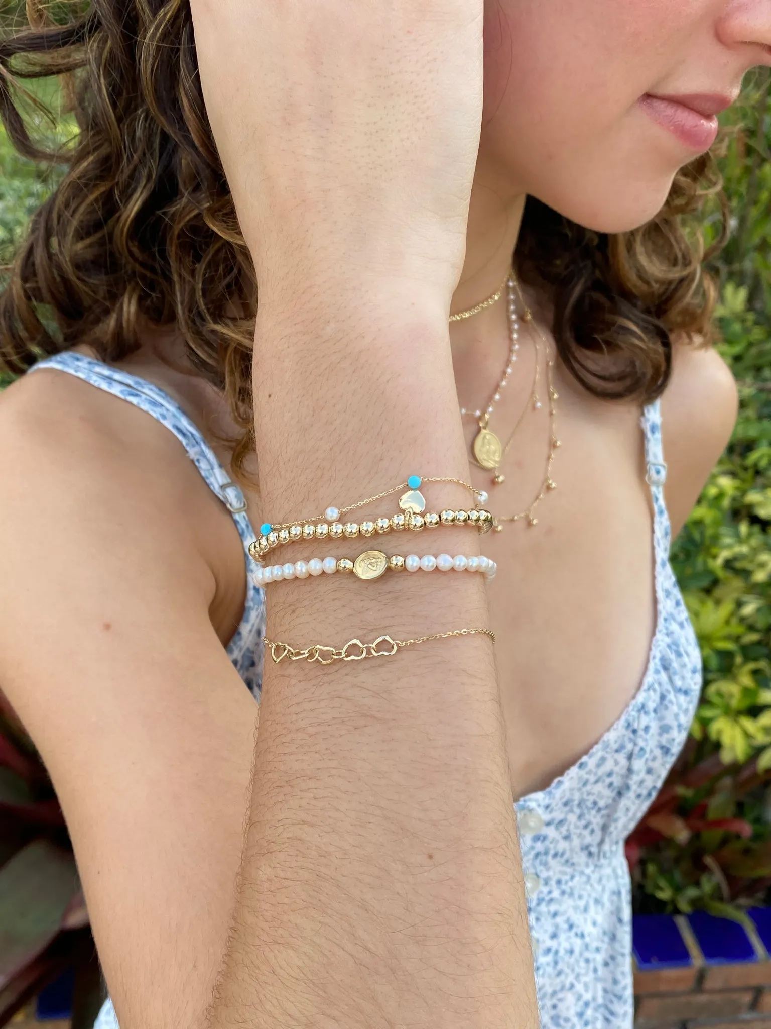Multi Open Heart Bracelet
