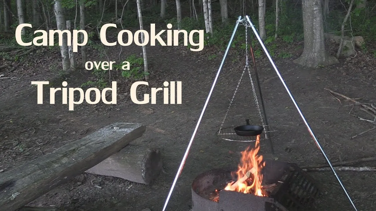 New Coleman Tripod Grill and Lantern Hanger! Sturdy! Galvanized Steel legs!