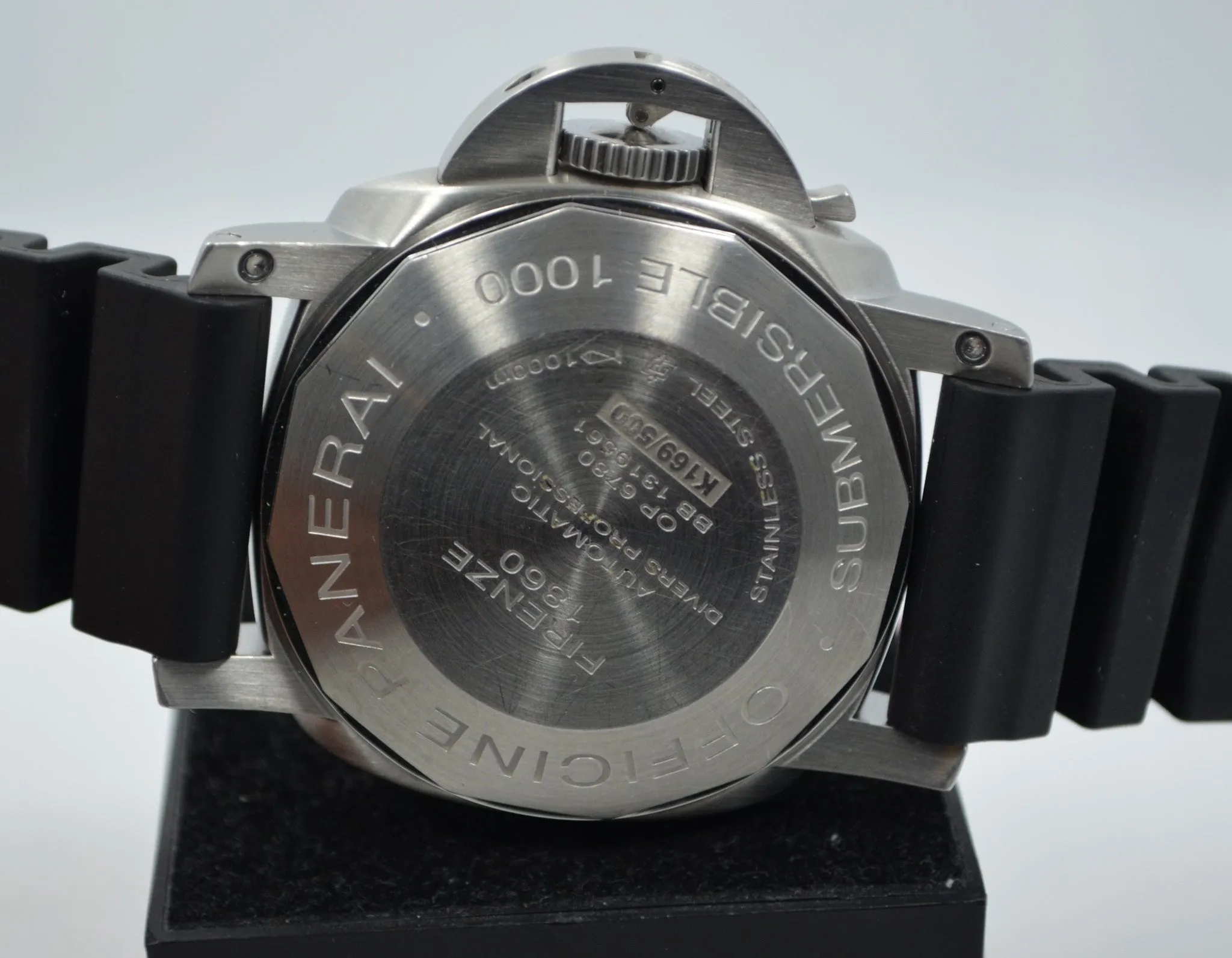 Panerai Luminor Submersible 1000 PAM 243 "K" Steel Auto Wristwatch Box Papers