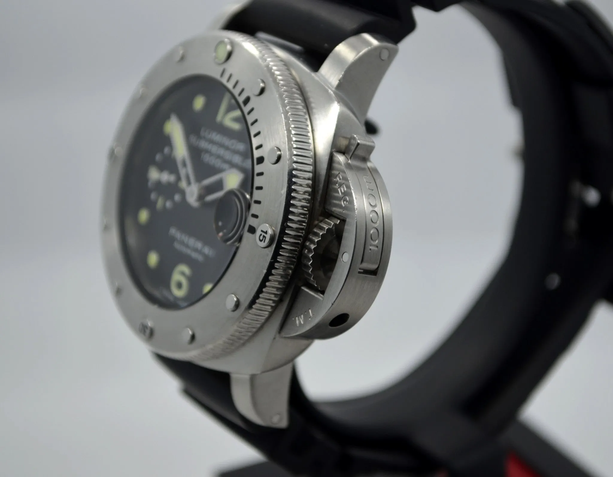 Panerai Luminor Submersible 1000 PAM 243 "K" Steel Auto Wristwatch Box Papers