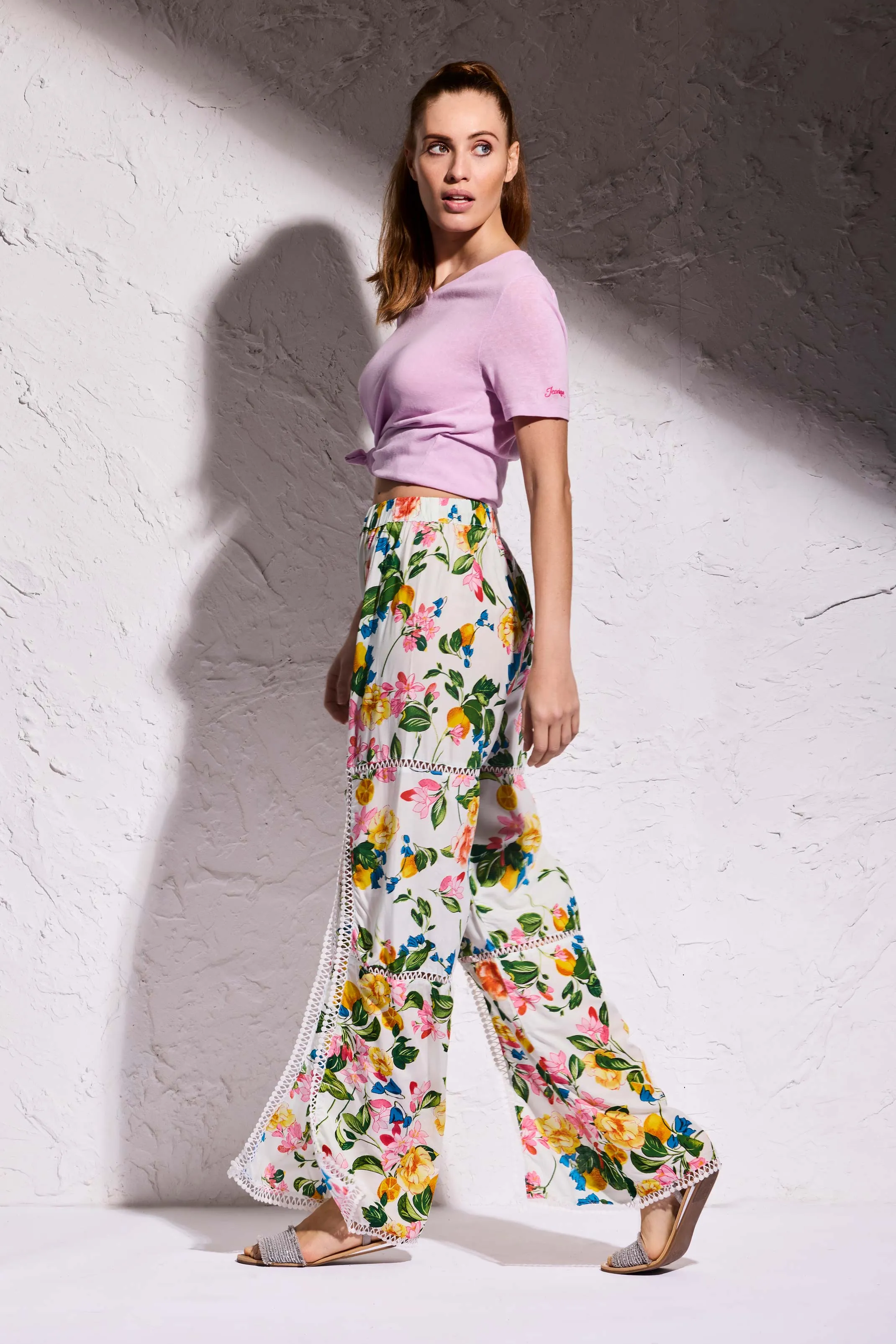 Pantaloni a fiori Lucy