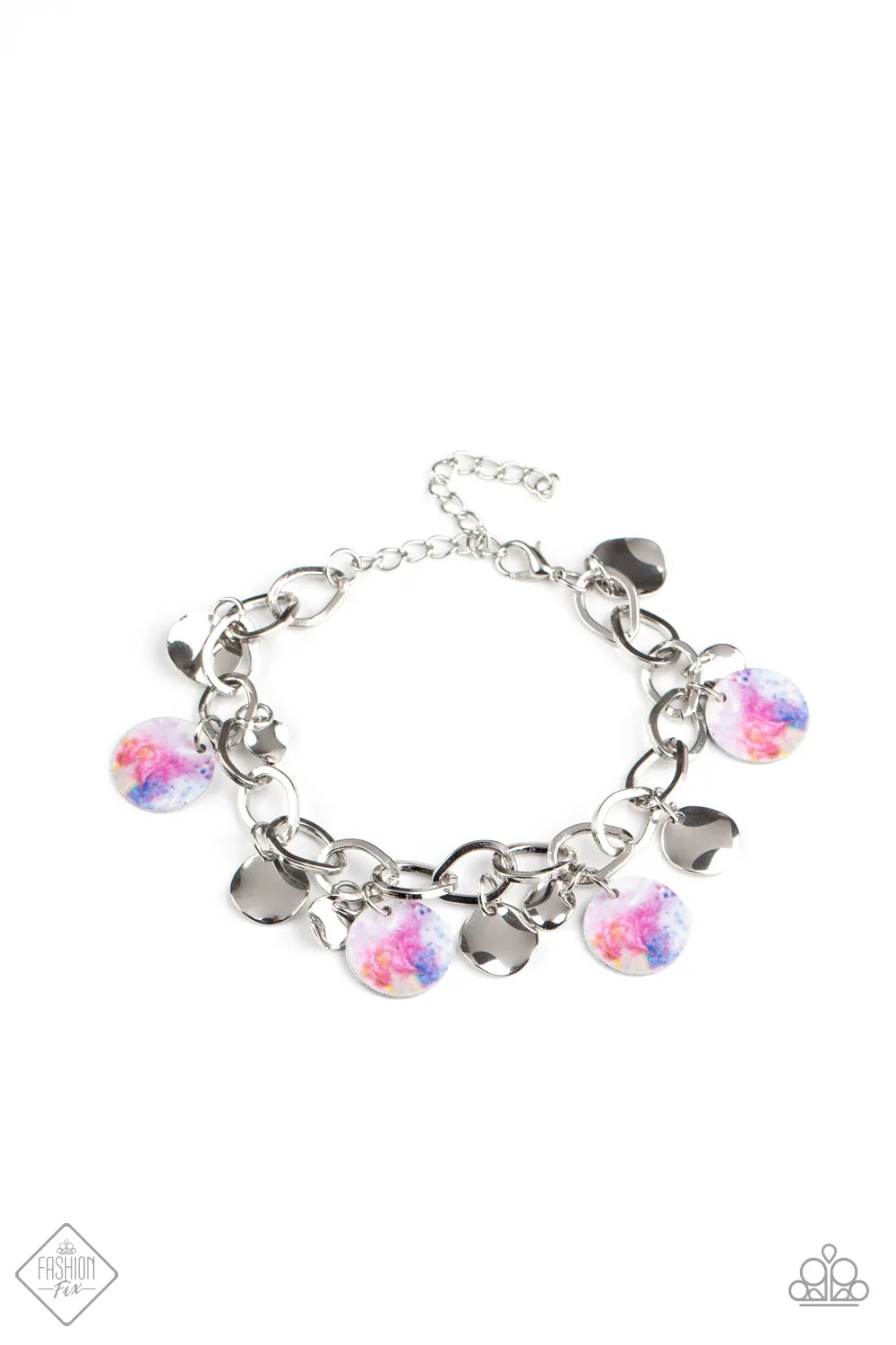 Paparazzi Teasingly Tie Dye - Multi Bracelet