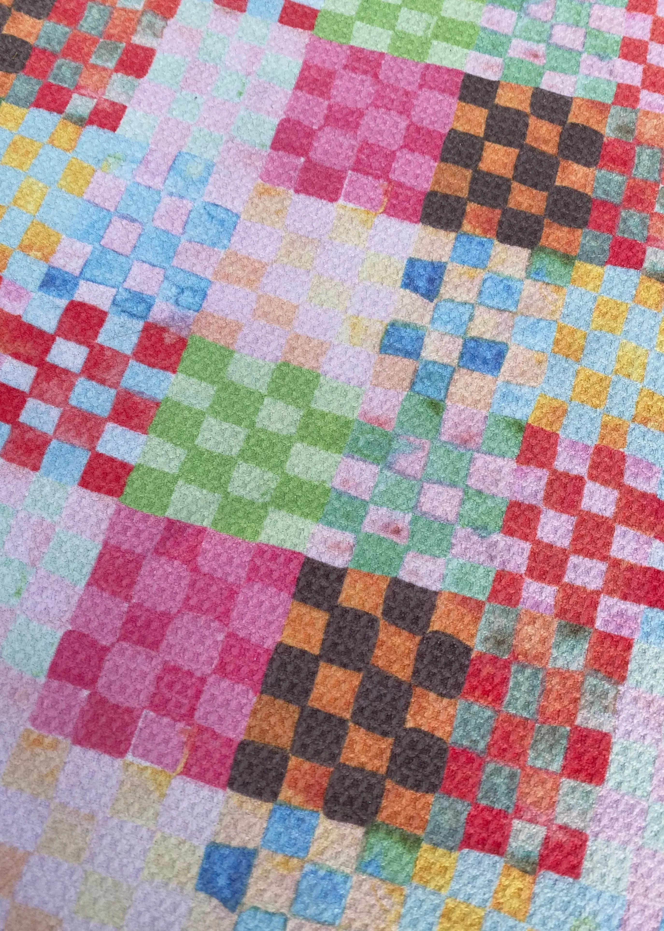Pastel Checkerland Microfiber Tea Towel