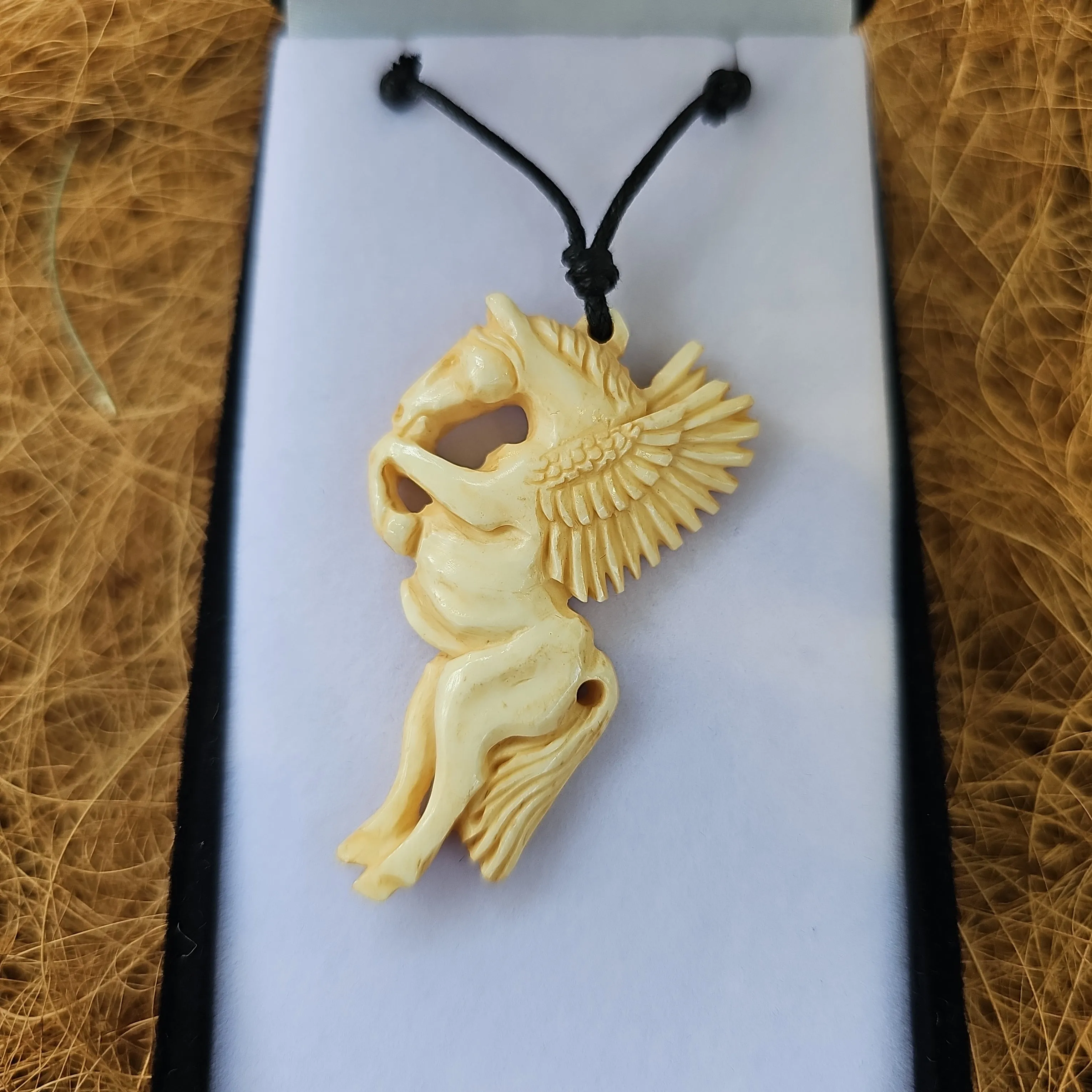 Pegasus Bone Carving
