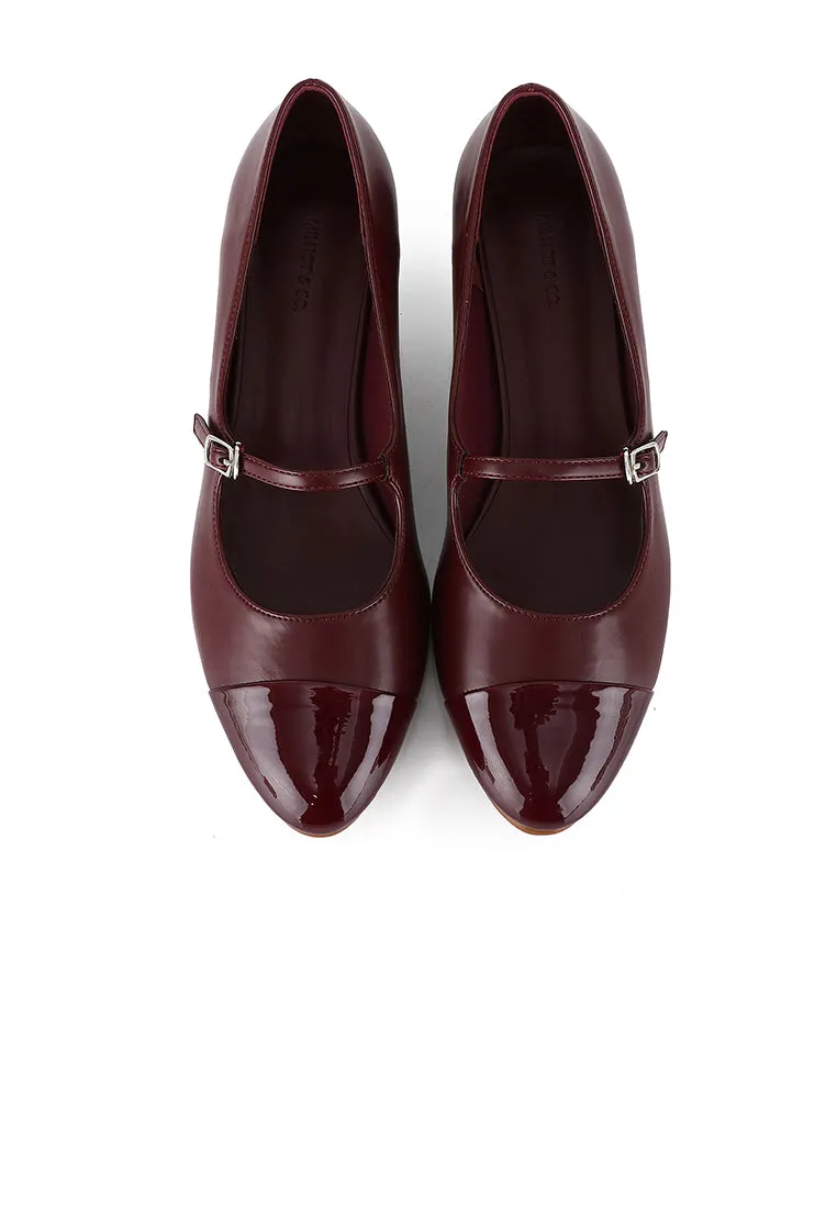 Penelope Pumps Heels (Maroon)