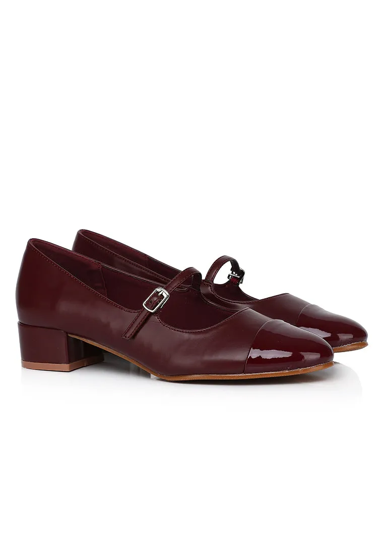 Penelope Pumps Heels (Maroon)