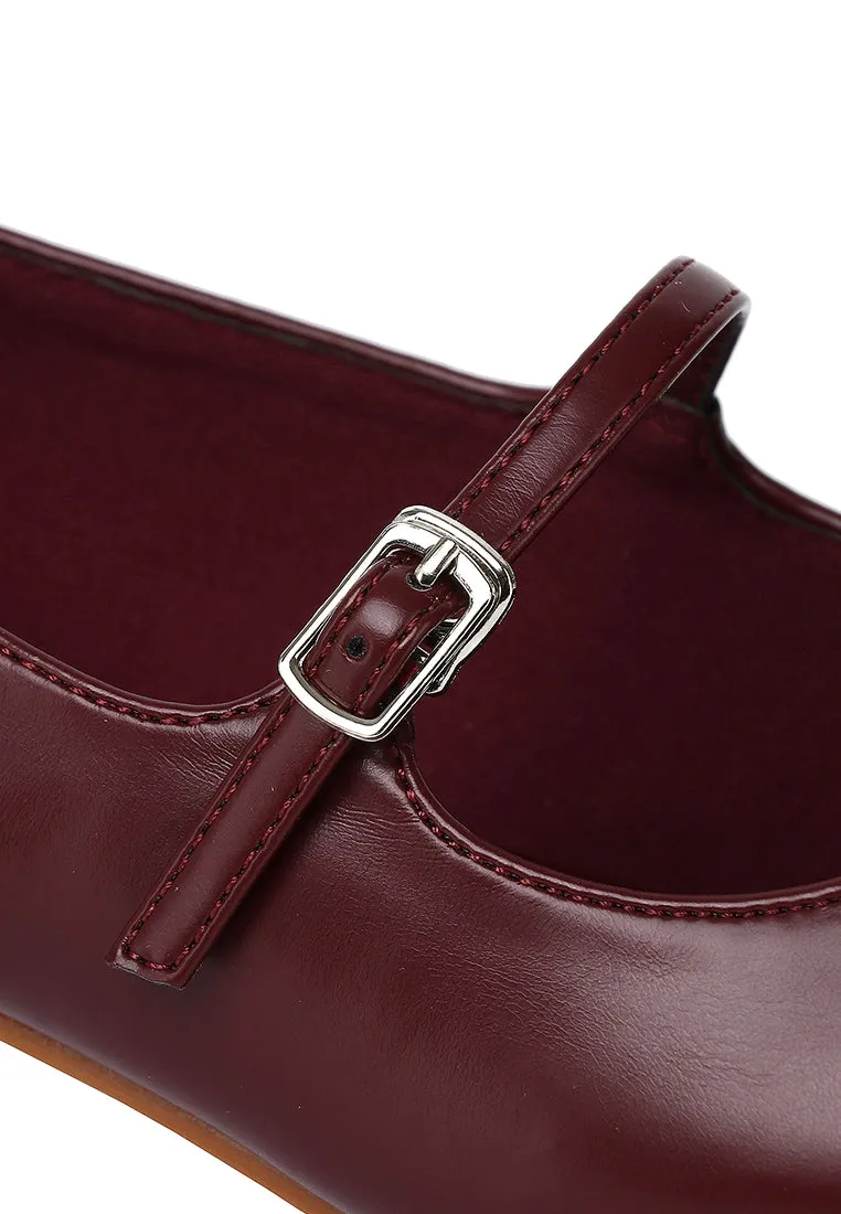 Penelope Pumps Heels (Maroon)