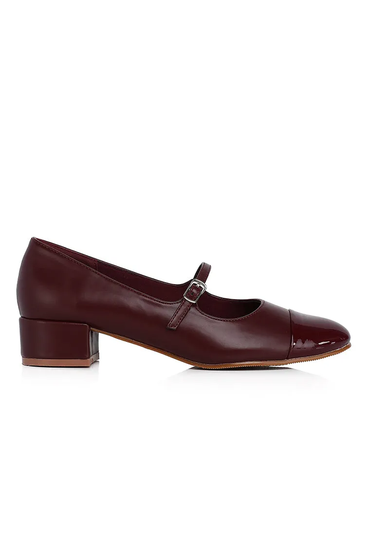 Penelope Pumps Heels (Maroon)