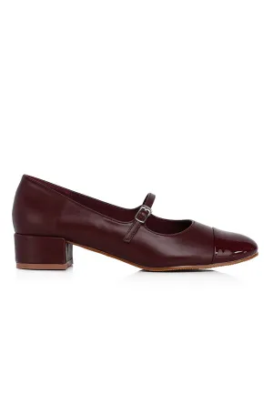 Penelope Pumps Heels (Maroon)