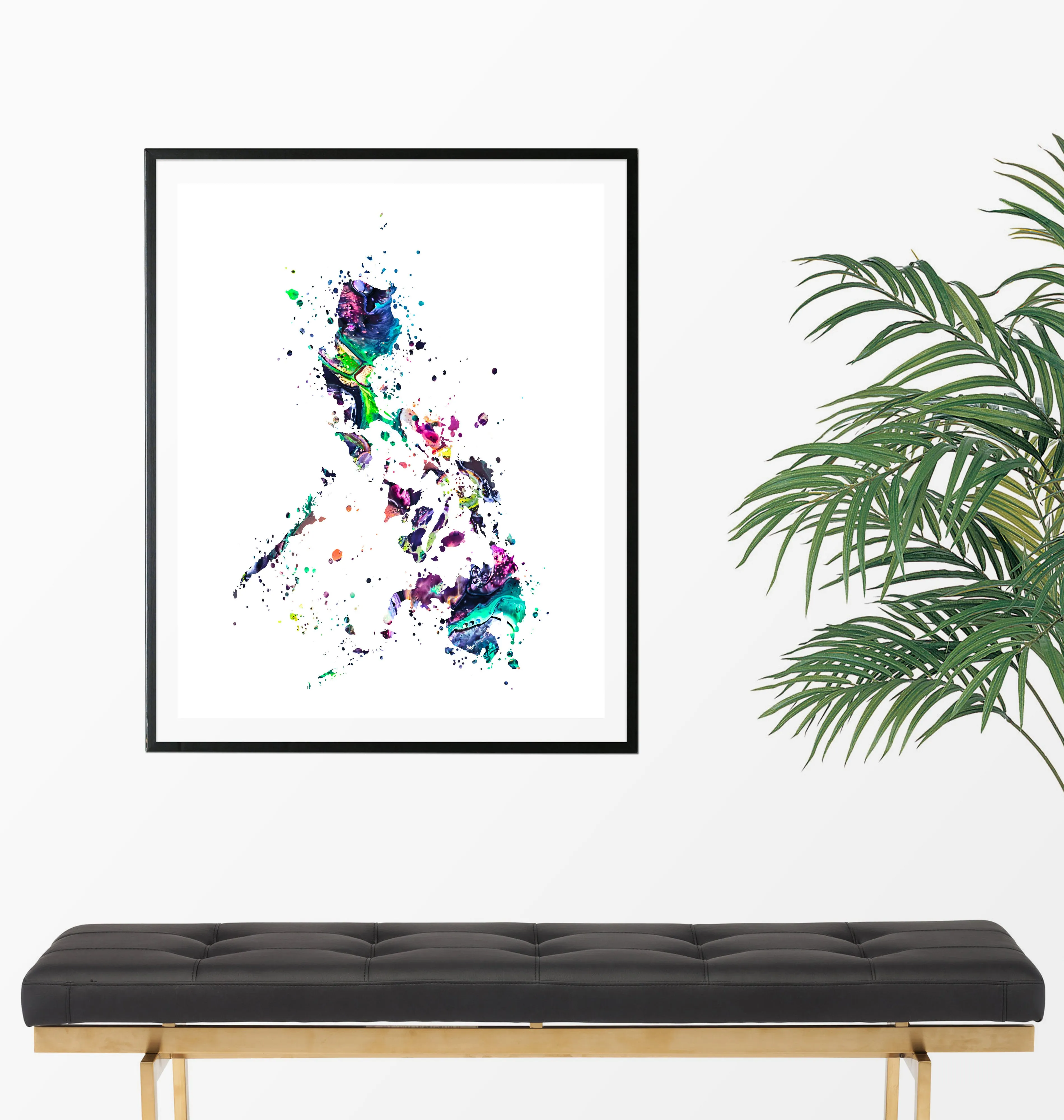 Philippines Map Art Print - Unframed