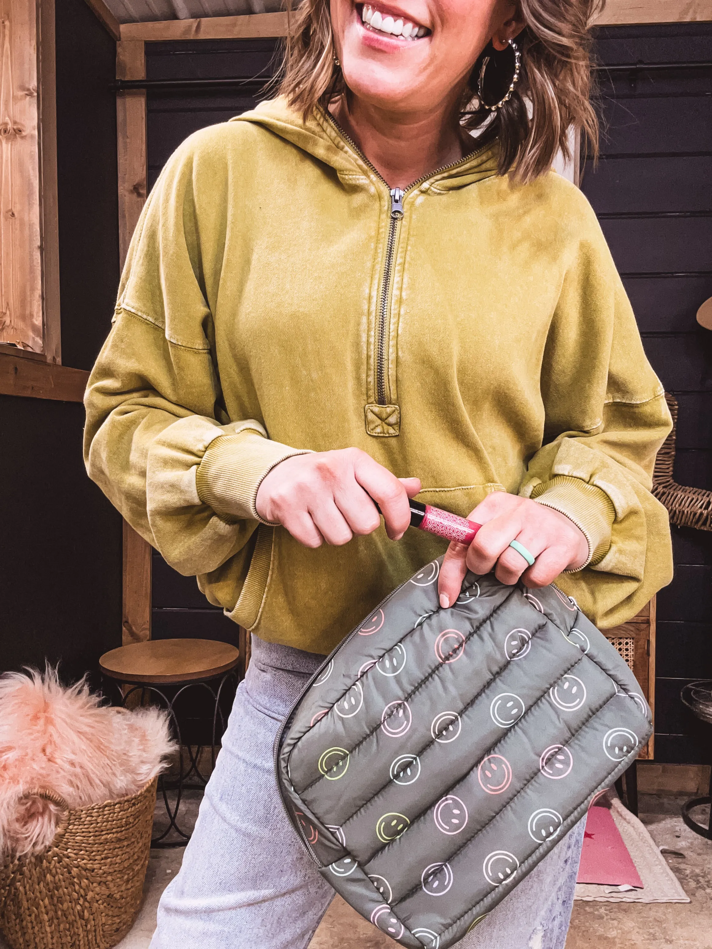 Pistachio Washed Terry Hoodie Pullover