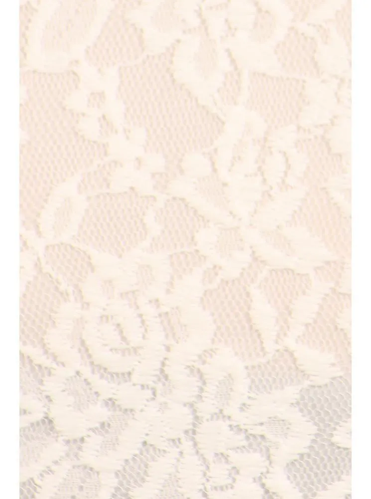 Plus Size Elegant See Through White Bolero