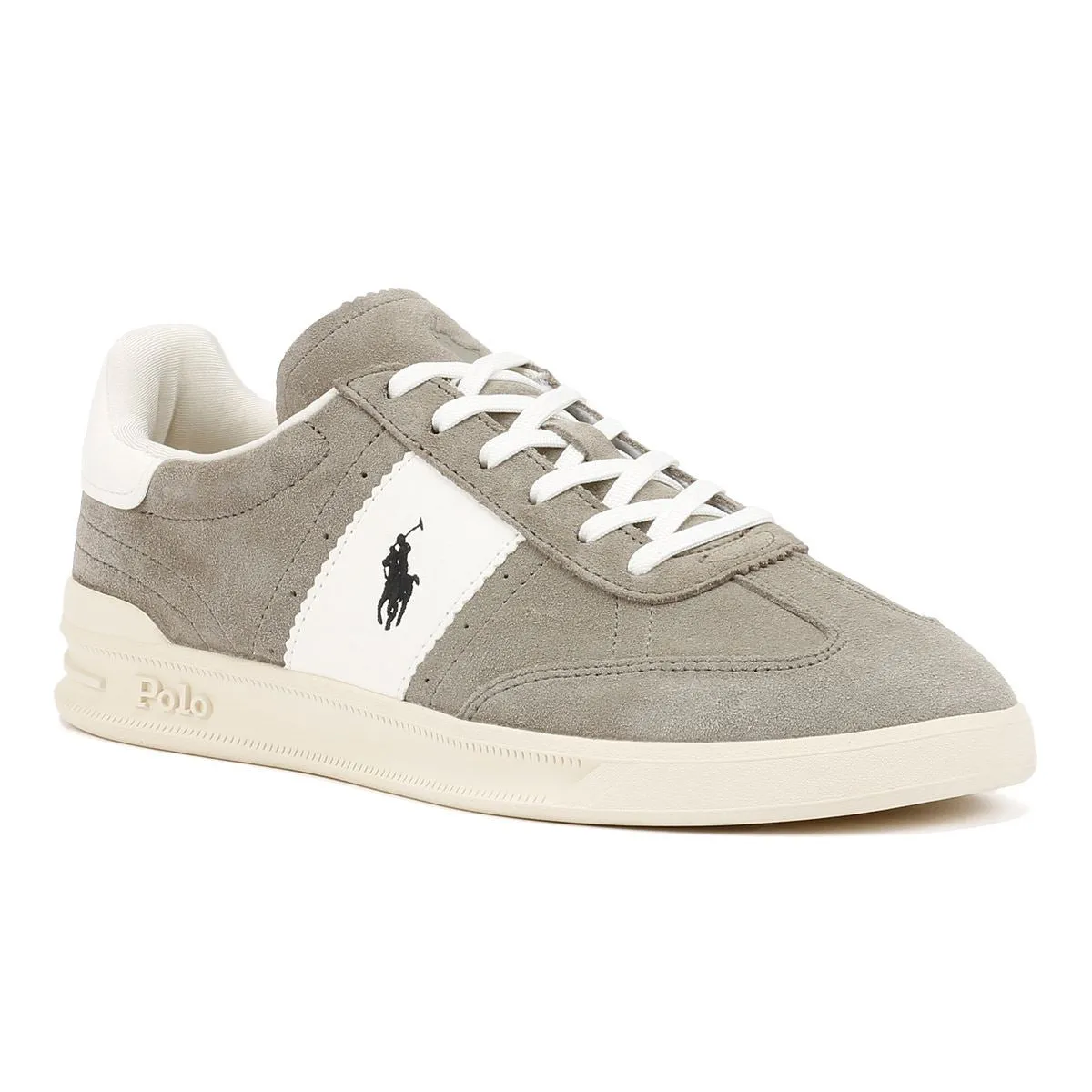 Polo Ralph Lauren Heritage Aera Suede Grey/White Trainers