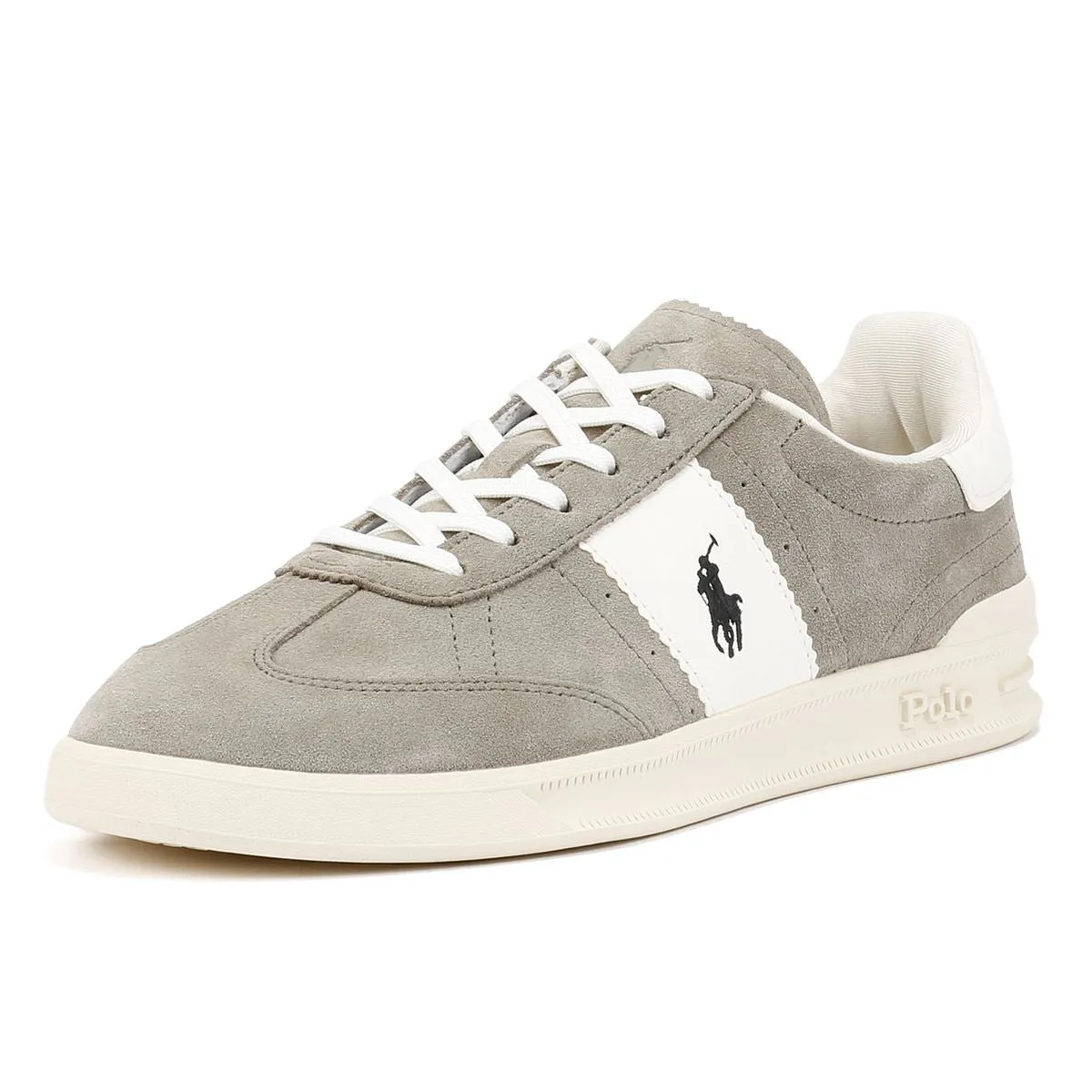 Polo Ralph Lauren Heritage Aera Suede Grey/White Trainers