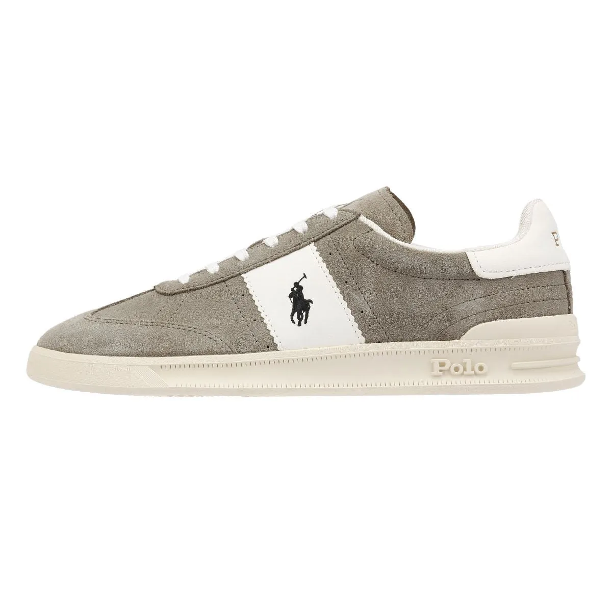 Polo Ralph Lauren Heritage Aera Suede Grey/White Trainers