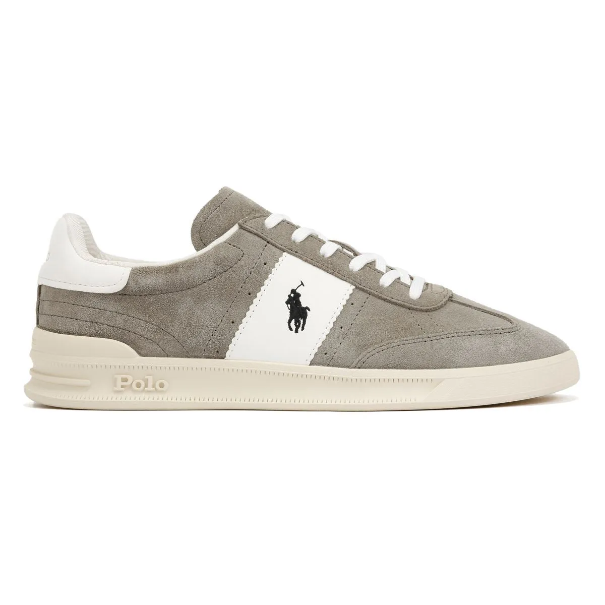 Polo Ralph Lauren Heritage Aera Suede Grey/White Trainers