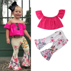 "Flower Power" Girls 2-Piece Outfit Set