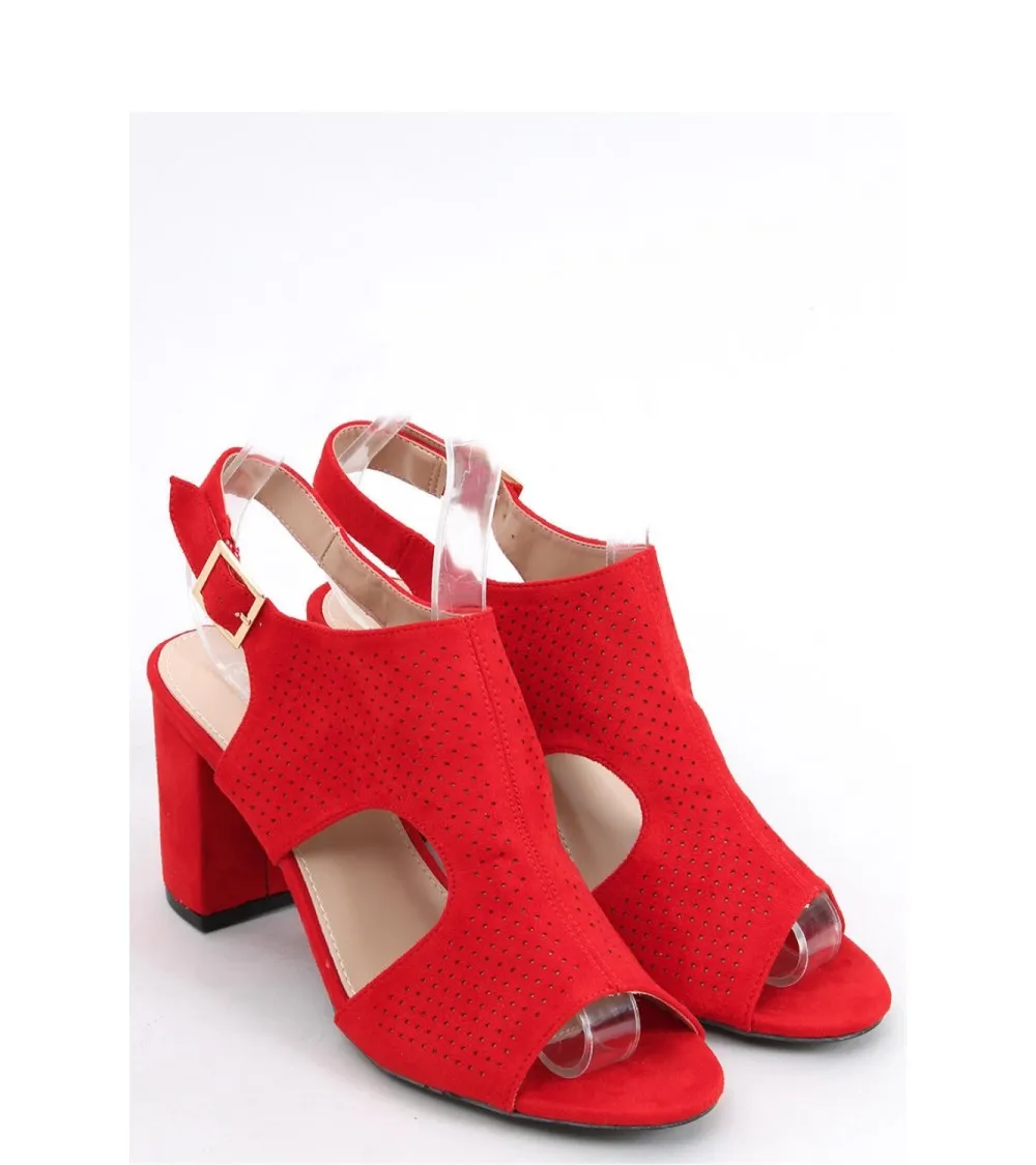 Red heels for Woman - Red Block Heels Size 5