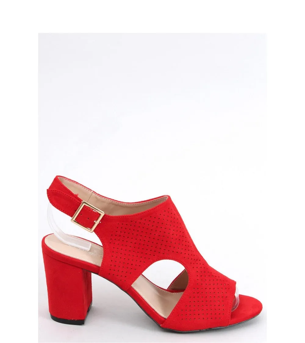 Red heels for Woman - Red Block Heels Size 5