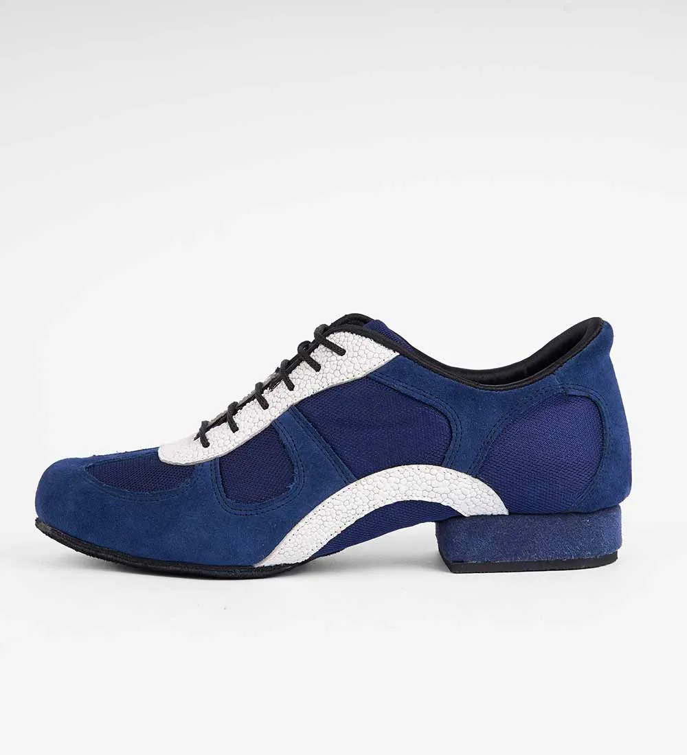 Refreshing Sapphire & White Snow Premium Leather - Adonis 6519