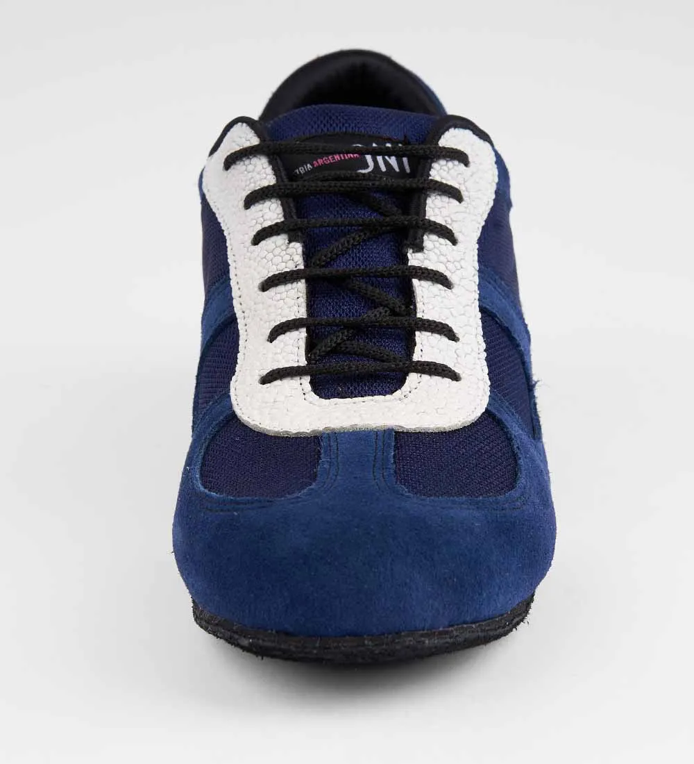Refreshing Sapphire & White Snow Premium Leather - Adonis 6519