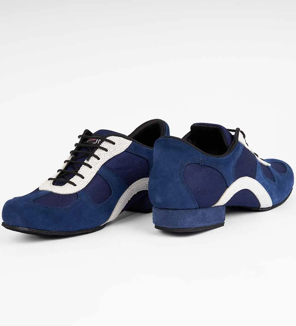 Refreshing Sapphire & White Snow Premium Leather - Adonis 6519