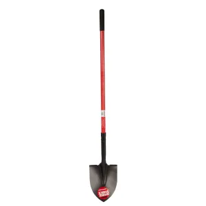 Round Point Shovel Lawn Garden Tools Heavy Duty Sturdy 48” Fiberglass Handle New