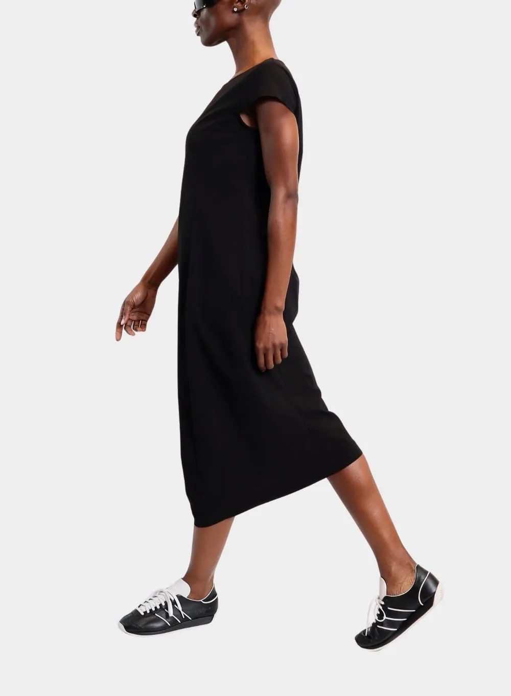 RUNDHOLZ | Black Midi Dress
