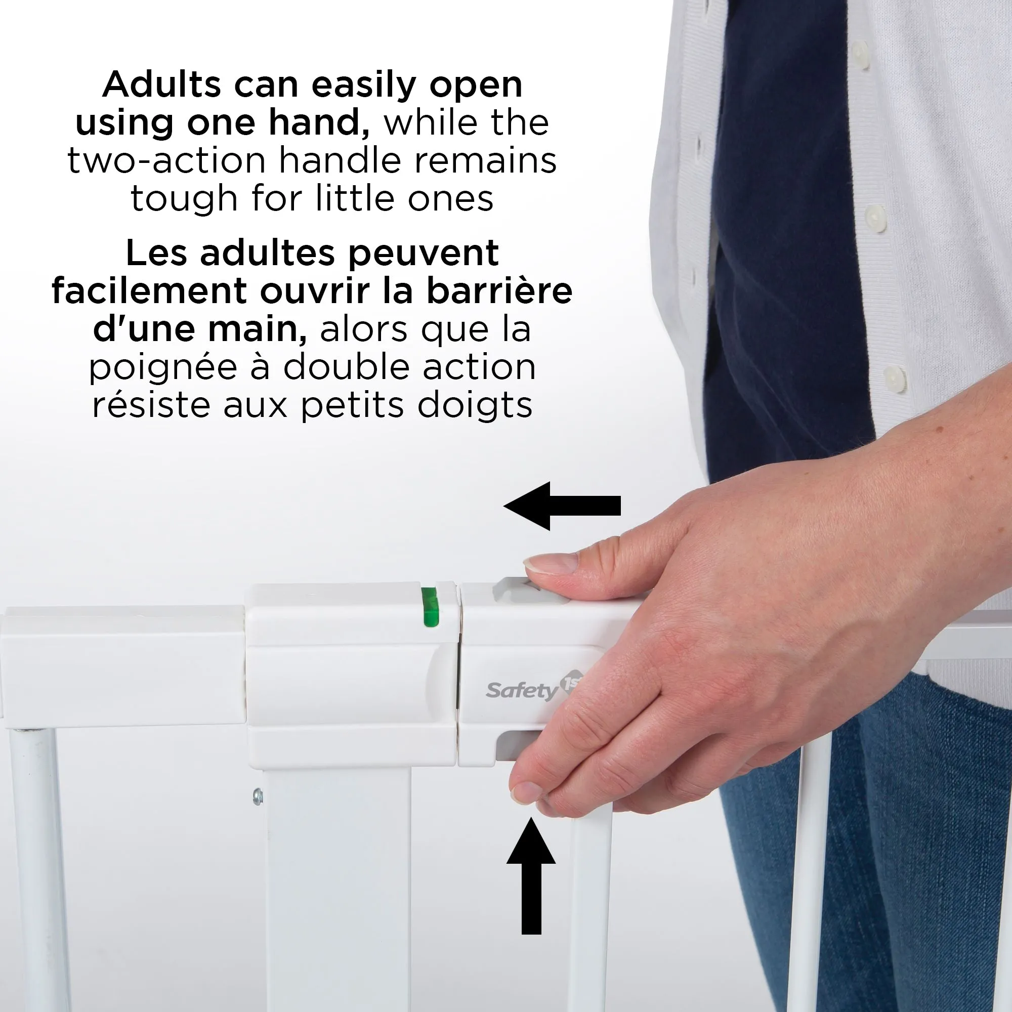 Safety 1st Wide and Sturdy Sliding Gate - White