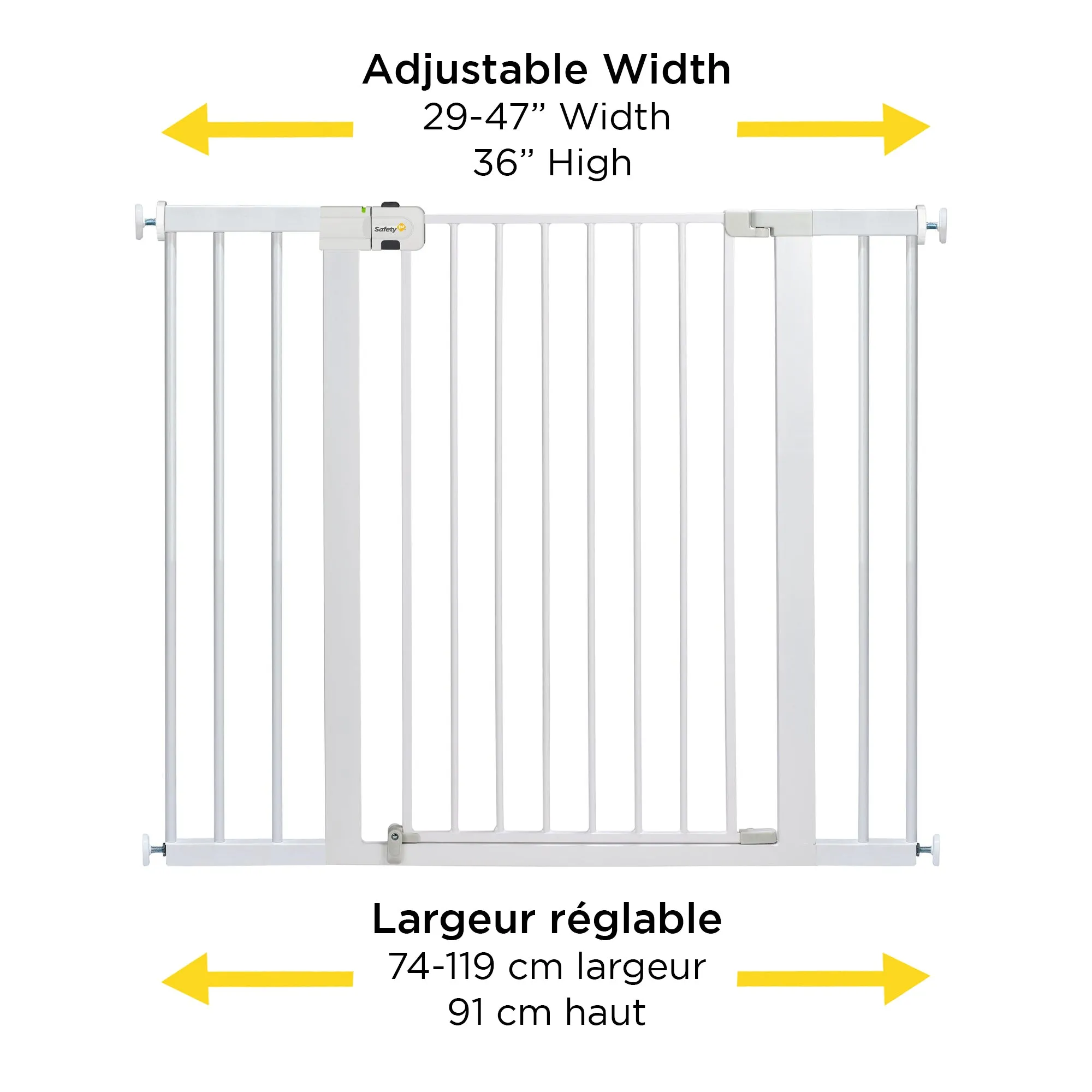 Safety 1st Wide and Sturdy Sliding Gate - White
