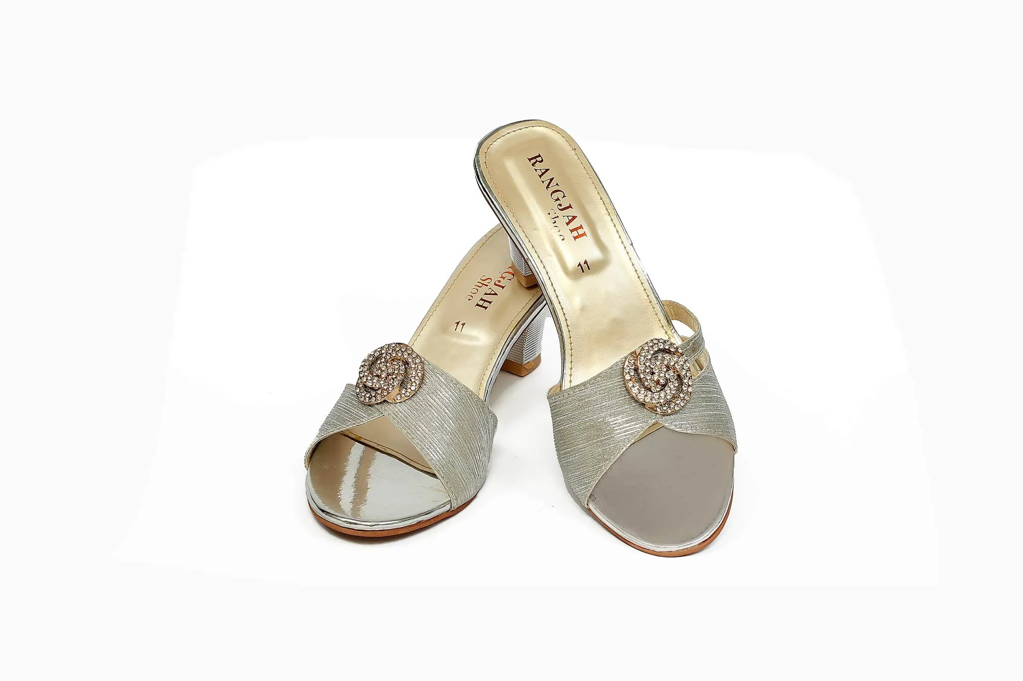 Silver Color Fancy Slippers-RS12