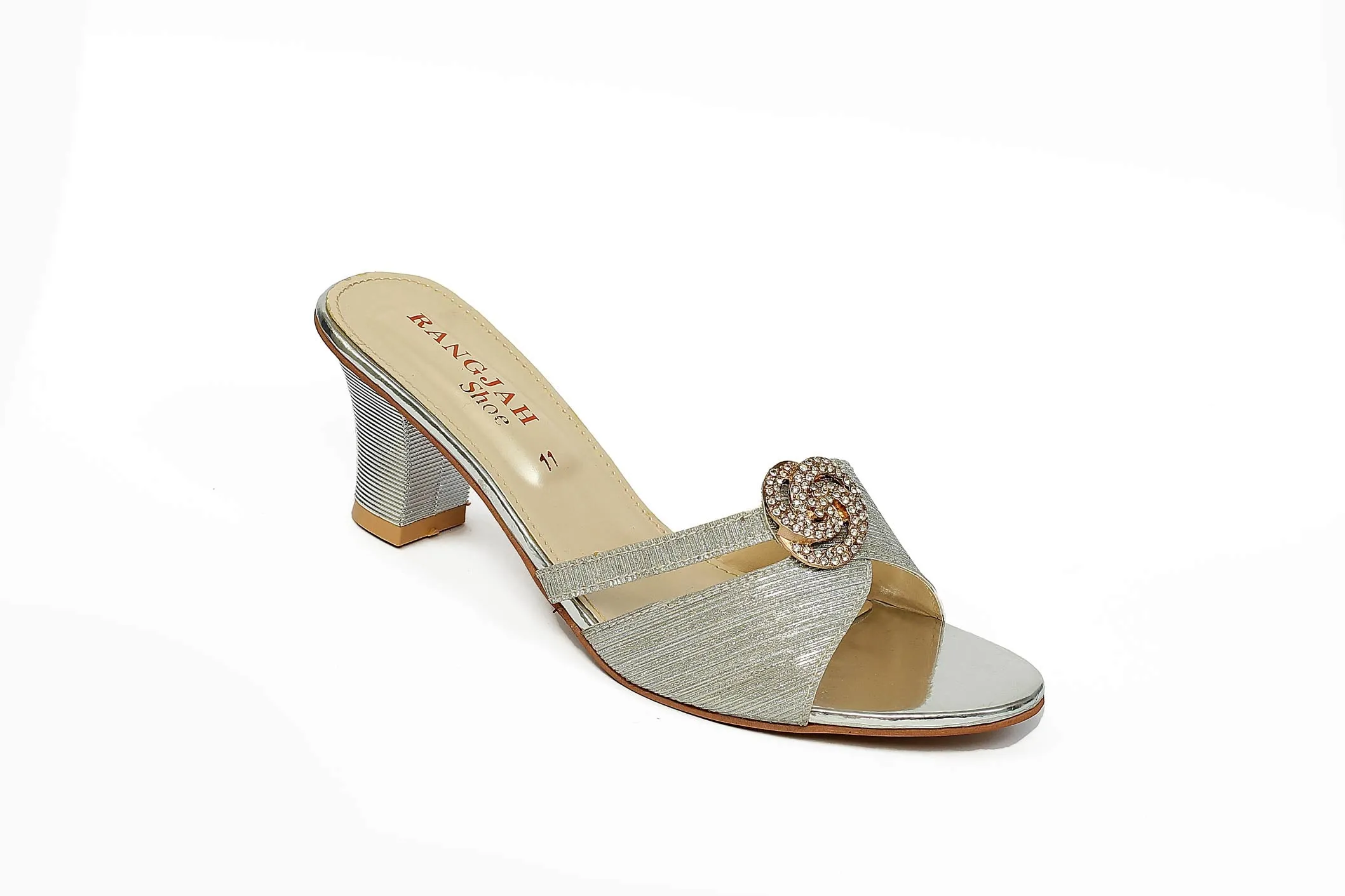Silver Color Fancy Slippers-RS12