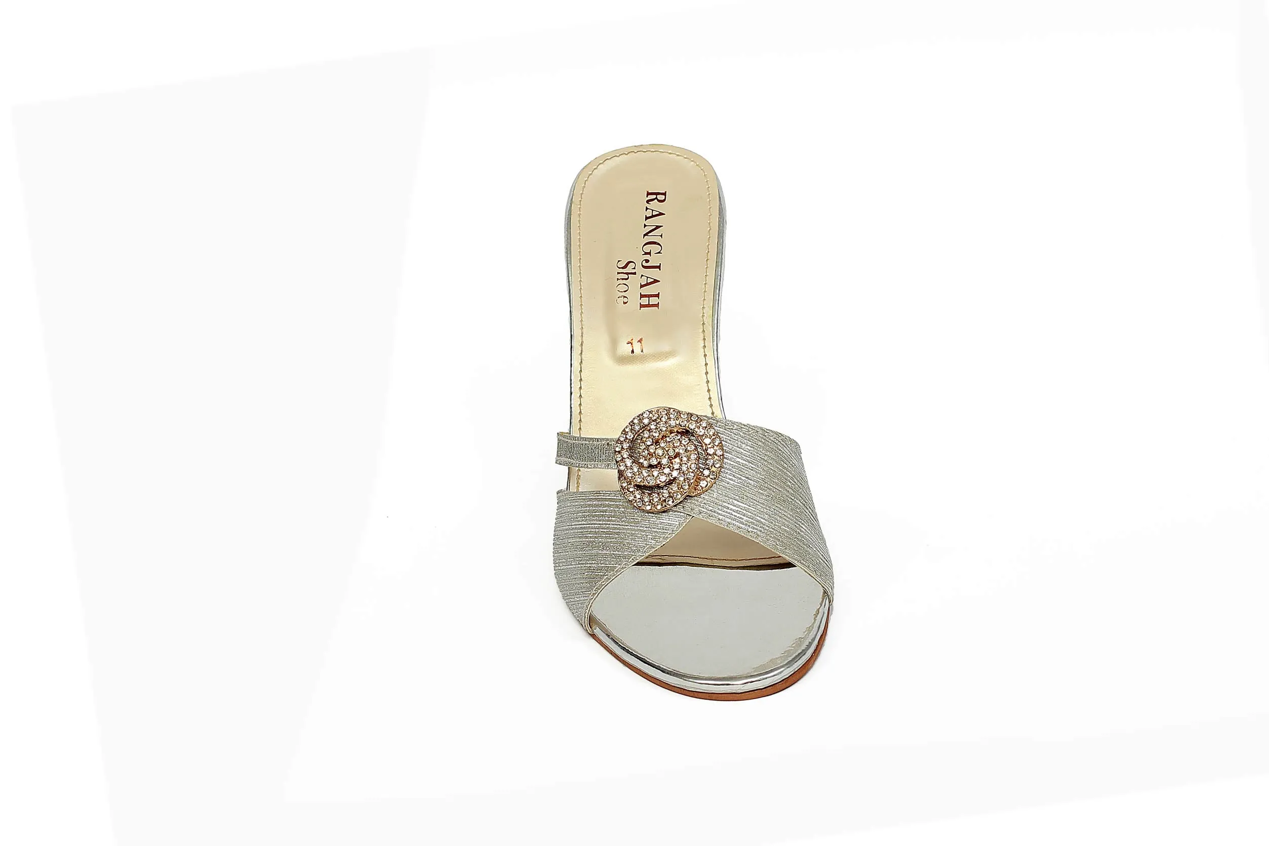 Silver Color Fancy Slippers-RS12