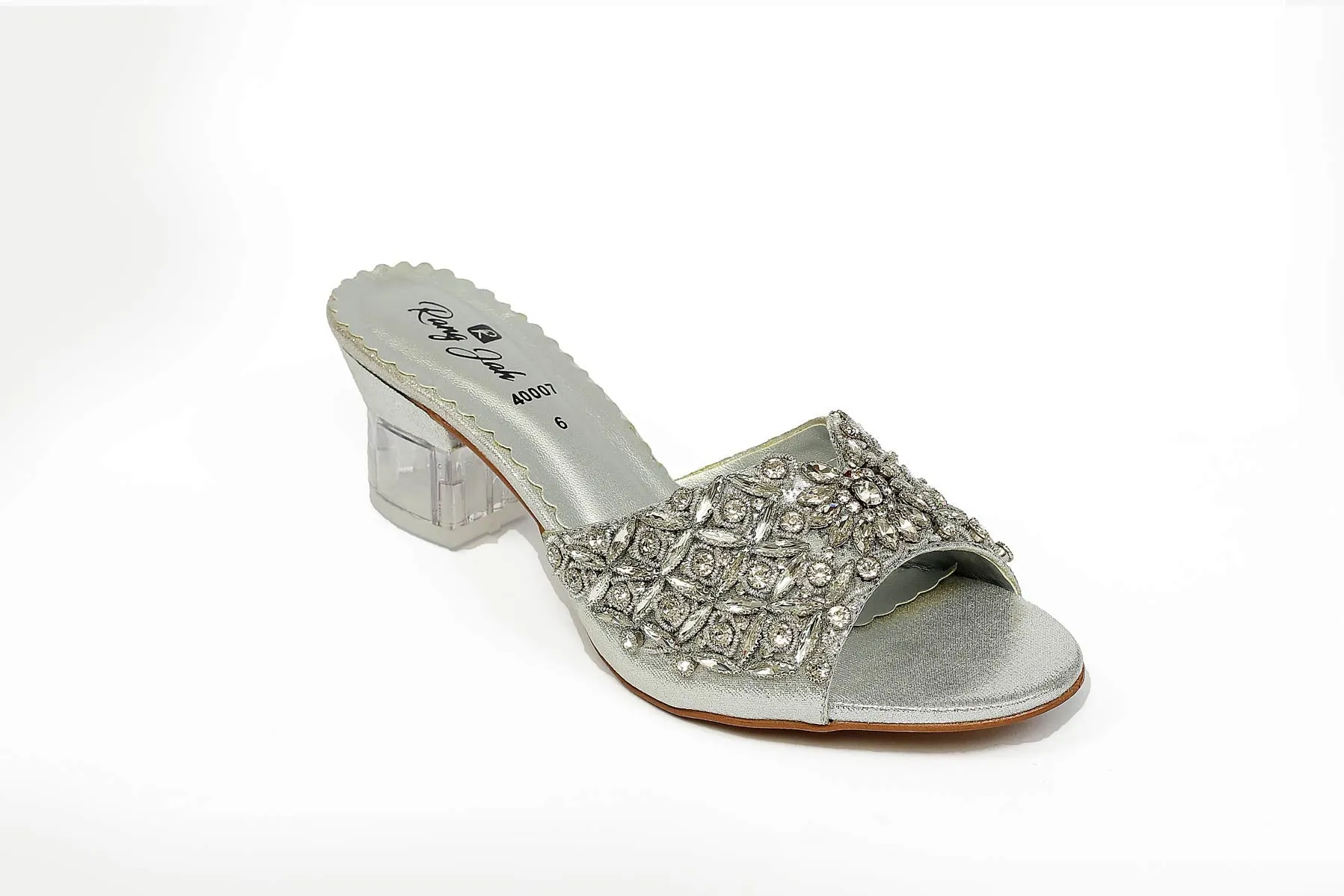 Silver Color Fancy Slippers-RS26