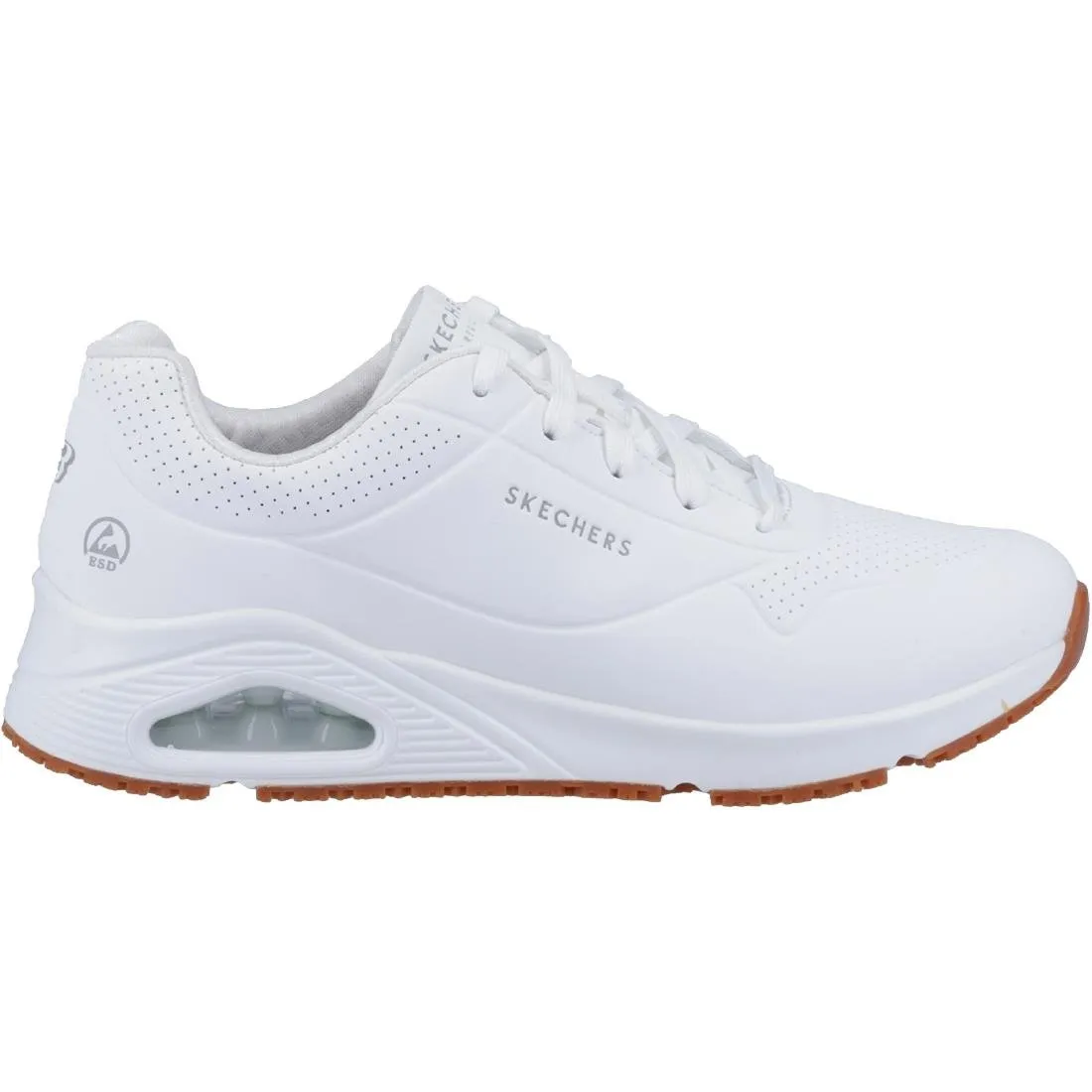 Skechers Mens UNO Slip Resistant Trainers 46 White