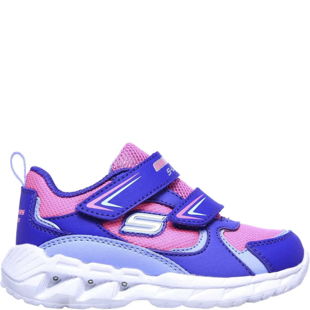 Skechers S Lights Magna-Lights Goal Achiever Touch Fastening Trainer