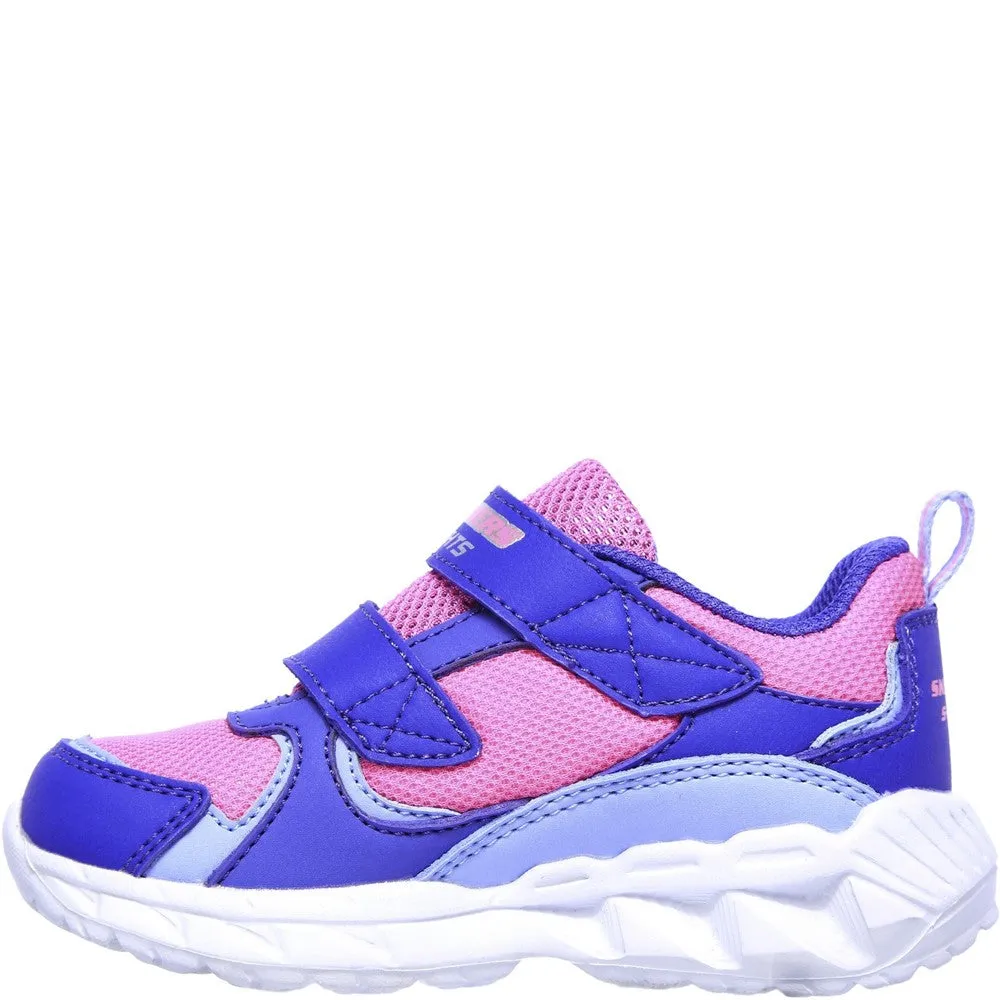 Skechers S Lights Magna-Lights Goal Achiever Touch Fastening Trainer