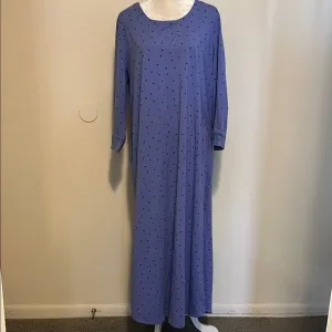 Soma Blue Polka Dot Maxi nightgown