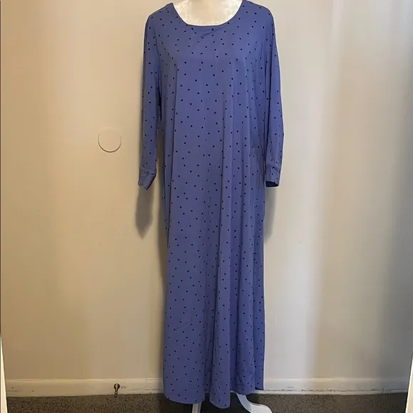 Soma Blue Polka Dot Maxi nightgown