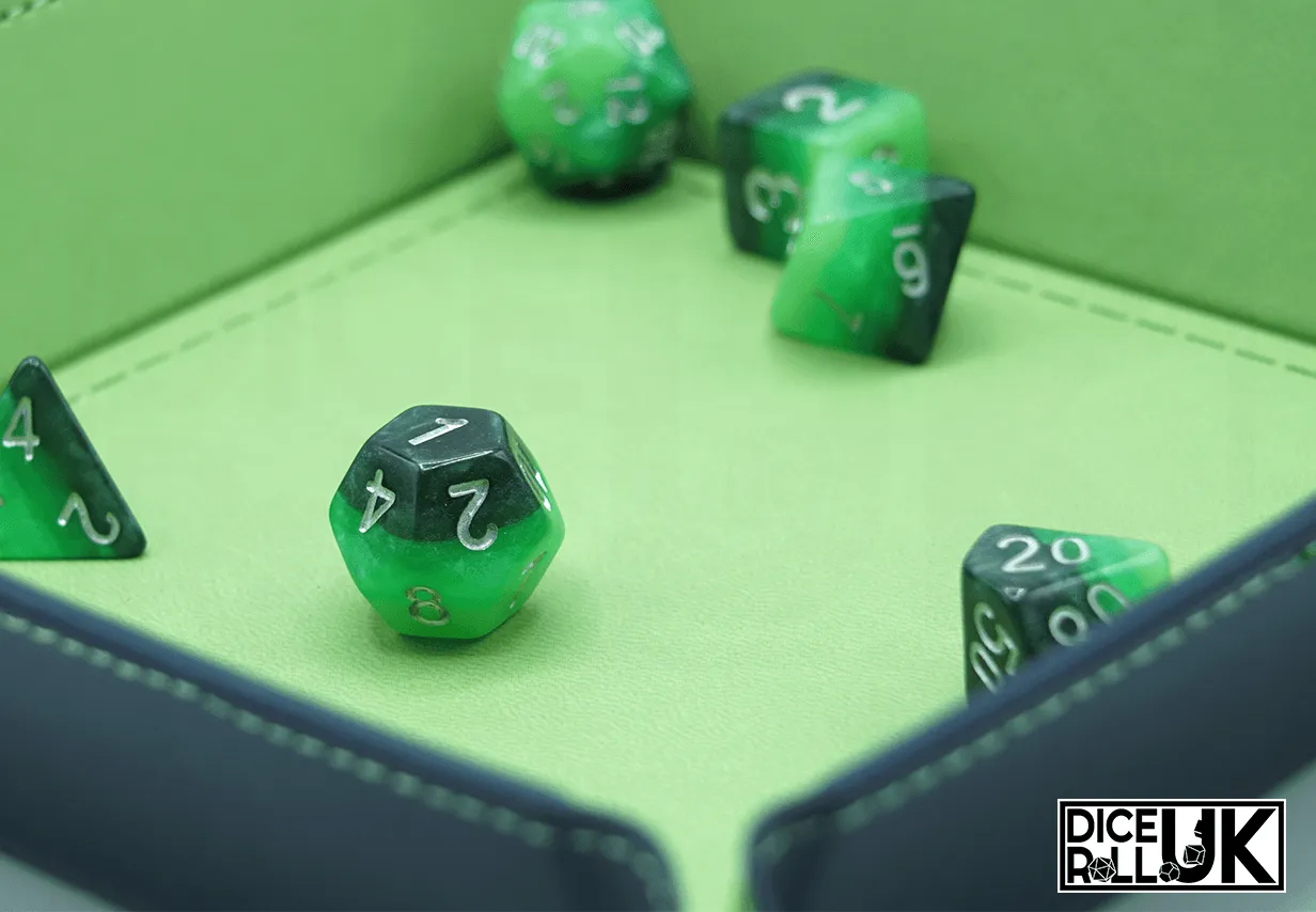 Square Clip-Up Dice Tray - Green