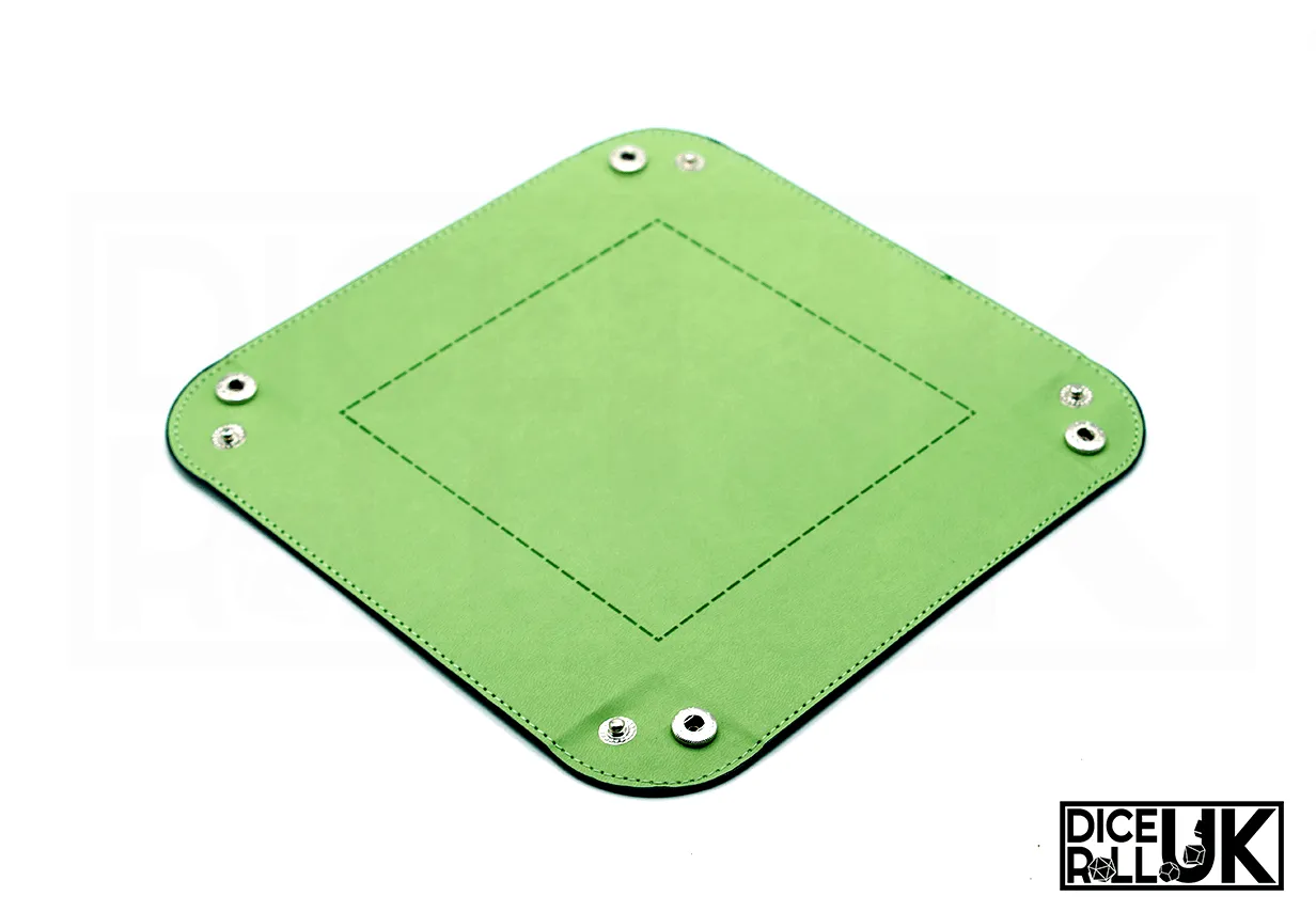 Square Clip-Up Dice Tray - Green