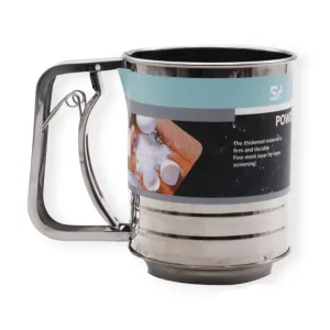Stainless Steel Precious Metal Flour Sifter Powder Sieve 14878