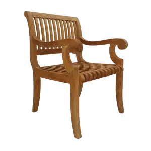 Teak Curve Patio Chair set of 2