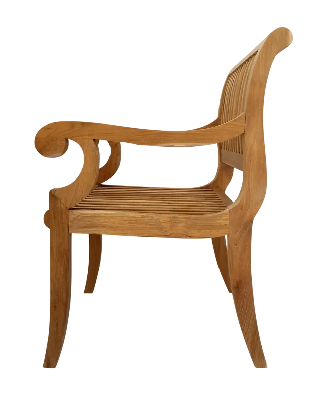 Teak Curve Patio Chair set of 2