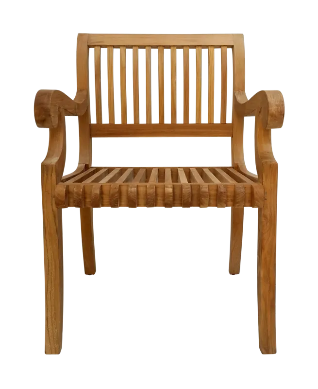 Teak Curve Patio Chair set of 2