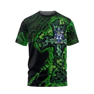 Traynor or Trainer T-Shirts Celtic Cross And Dragon Style