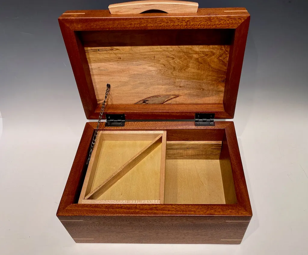 Treasure Chest with Sapelle and Spalted Maple Wood BGB0623