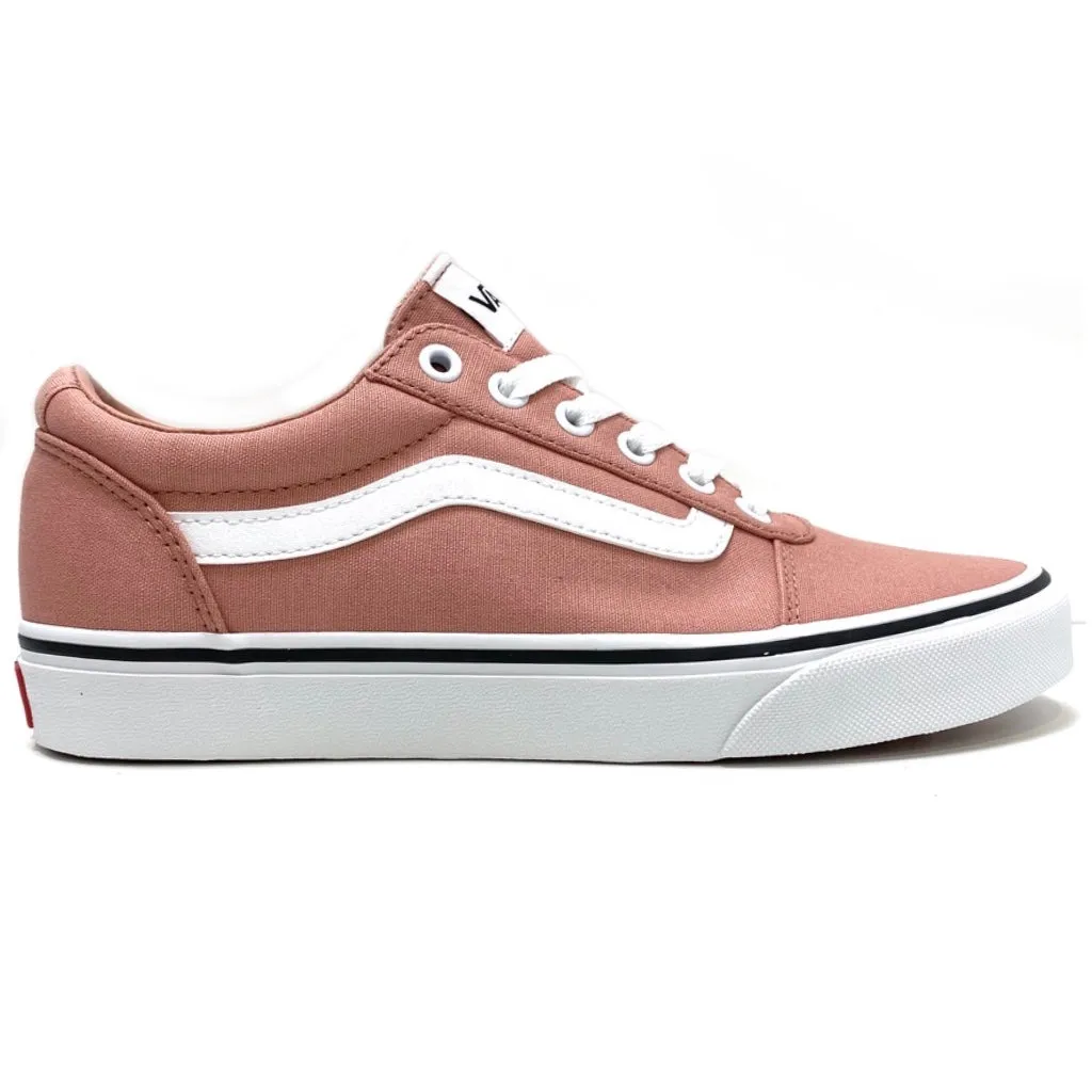 VANS WARD ROSE DAWN TRUE WHITE TRAINERS (UK 4.5 EUR 37)