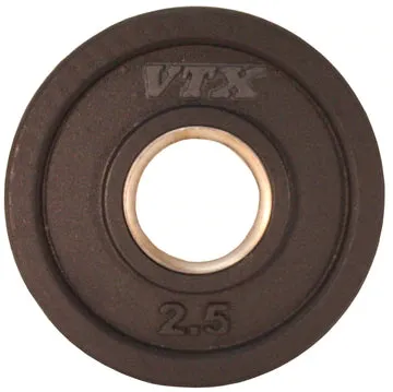 VTX Troy Olympic Rubber Encased "Wide Flange" 3 Hole Grip VTX Plate